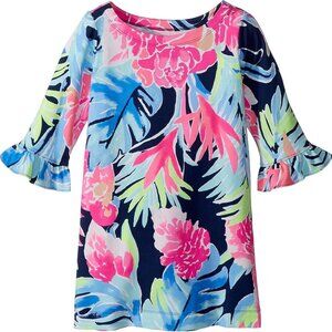 Lily Pulitzer Mini Sophie Ruffle UPF 50+ Coverup Dress Size X-Large (12-14)